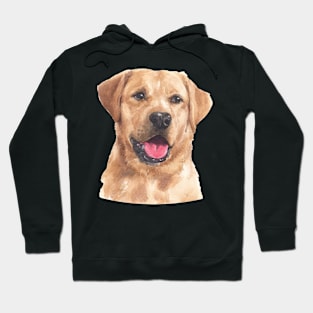 Cute Labrador Retriever Watercolor Art Hoodie